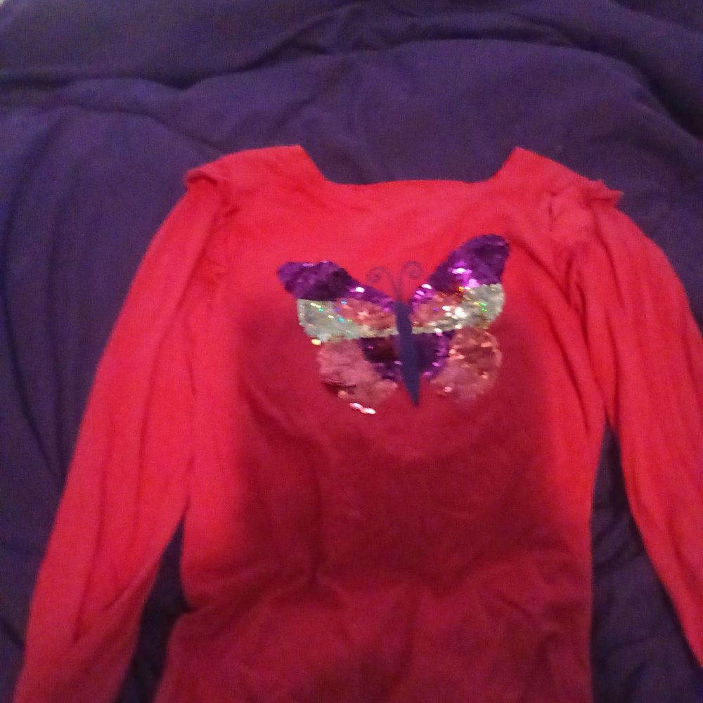 Cute long sleeve shirt hot pink kids